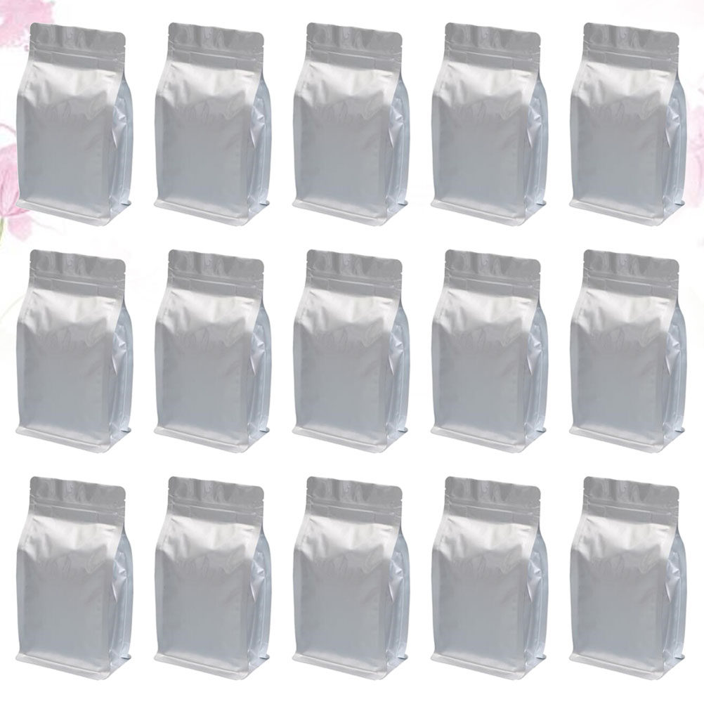 Coffee Tea Stand - Sacs auto-scellants en aluminium argenté, 24x14x6cm,