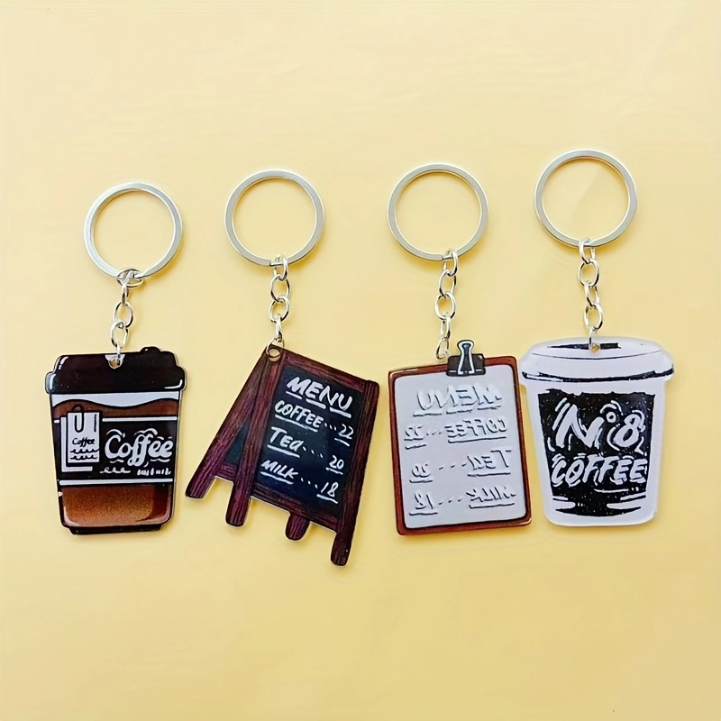Coffee & Tea Phúc Long - 8 porte-clés en acrylique en forme