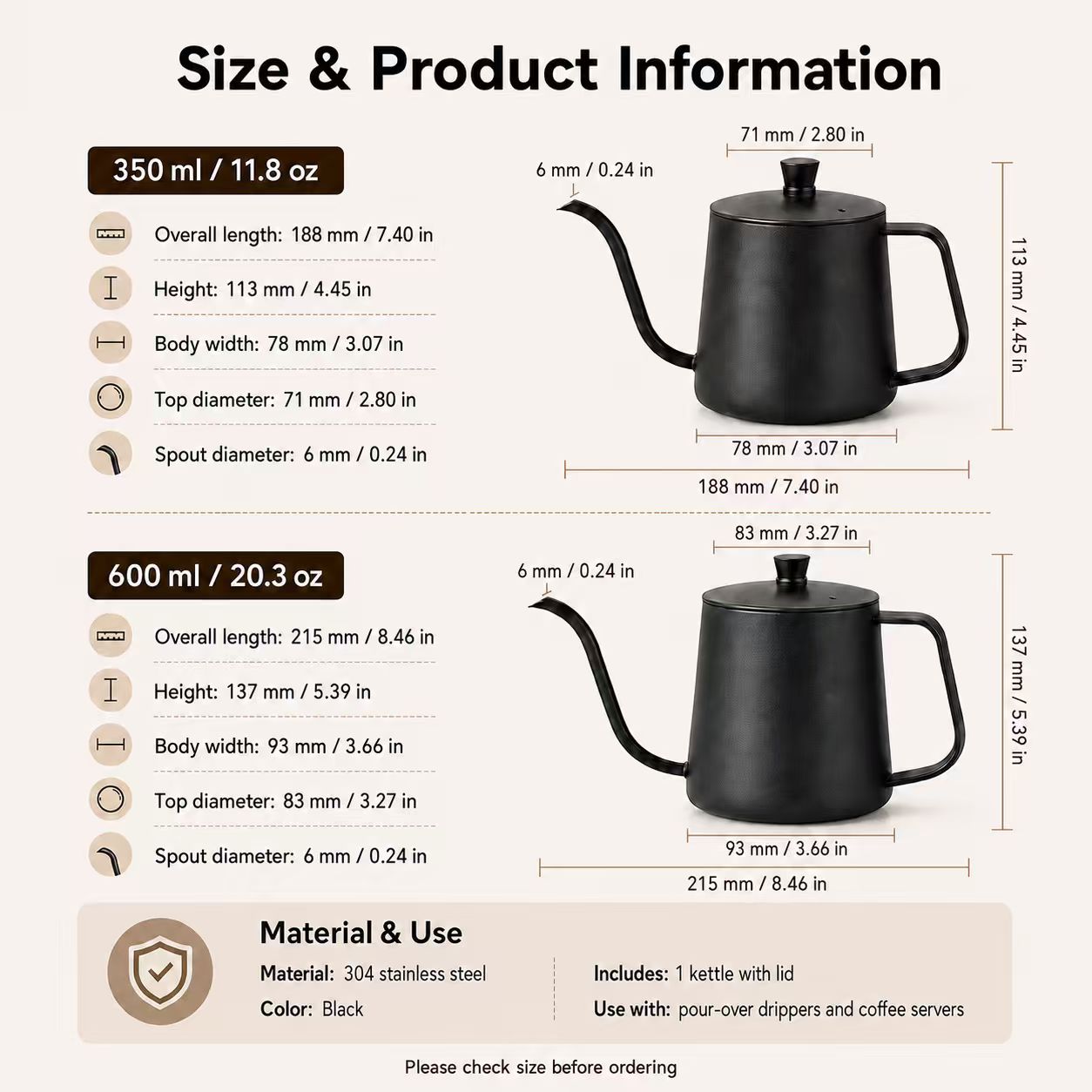 Carafe à café en acier inoxyda - Coffee Tea Pots avis et prix