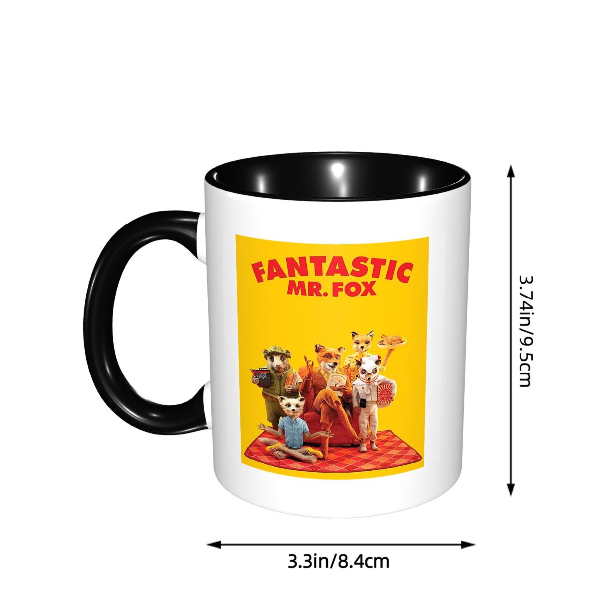 Mug fantaisie Mr. Fox avec aff - Coffee Tea Poster avis et prix